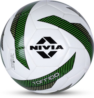 NIVIA Torrido Football - Size: 5(Pack of 1, White, Green)