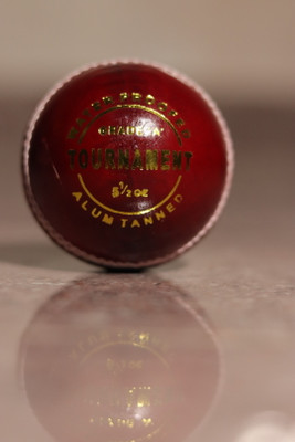 GAMES INDIA Red Tournament 4 Piece Cricket Ball For Good Shorts Cricket Leather Ball(Standard, Pack of 1, Red)
