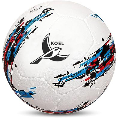 HK Sports Rubber Moulded Football - Size: 5(Standard, Pack of 1, White)
