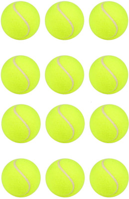 Manogyam Cricket Tennis Ball for Cricket Tournament,Street Match Lawn Cricket Soft Tennis Cricket Tennis Ball(Standard, Pack of 12, Green)