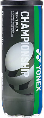 YONEX Championship Tennis Ball(Standard, Pack of 3, Yellow)