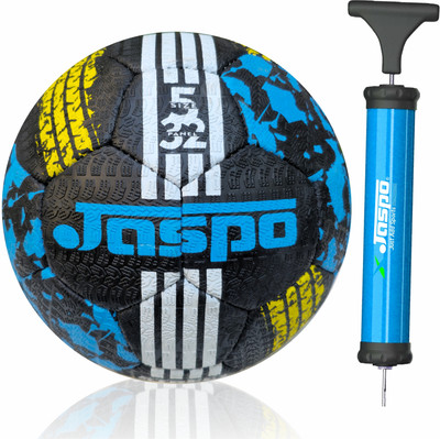 Jaspo Street Hand Stitched T.P.R Football (Size:5) Football - Size: 5(Standard, Pack of 3, Blue)