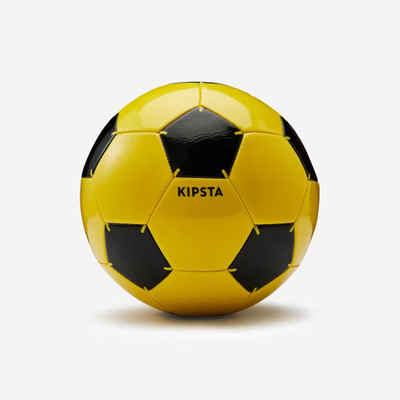 KRISSDIL KIPSTA Ball With Pump kit For Beginner By Decathlon Football - Size: 5(Standard, Pack of 2, Yellow)
