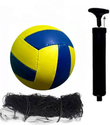 clark classic plain volleyball size 4 with net and air pump mp5 Volleyball - Size: 4(Standard, Pack of 1)
