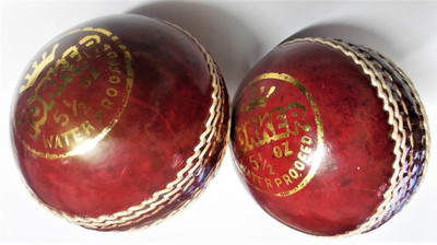 Forever Online Shopping 11 Cricket Leather Ball(Standard, Pack of 2, Red)