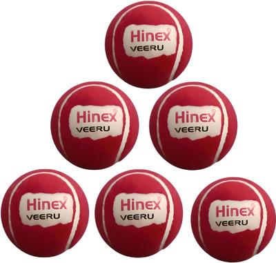 HINEX ALL STARS F2- CRICKET TENNIS BALL - MAROON PACK OF 6 Cricket Tennis Ball(Standard, Pack of 6, Maroon)