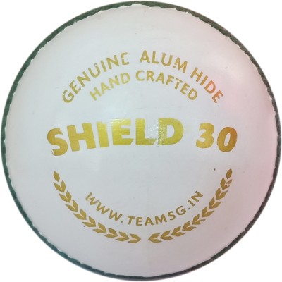 SG Shield 30 White Cricket Leather Ball(Pack of 1)