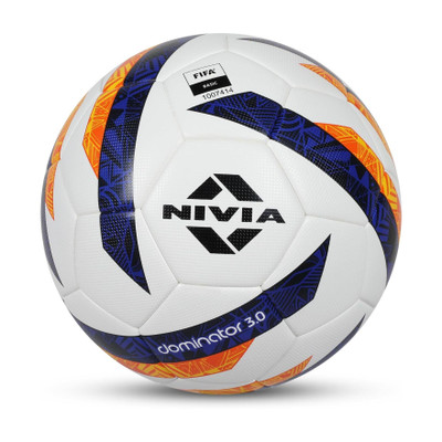 NIVIA Dominator 3.0 Football, Suitable for Grass Turf, International Match Ball,Size-5 Football - Size: 5(Standard, Pack of 1)