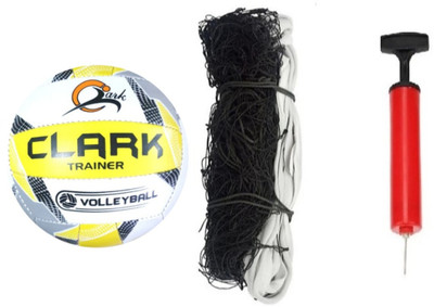 clark yw pu volleyball with net and air pump xc38 Volleyball - Size: 4(Standard, Pack of 1)