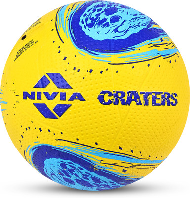 NIVIA Craters Volleyball - Size: 4(Standard, Pack of 1, Blue, Yellow)