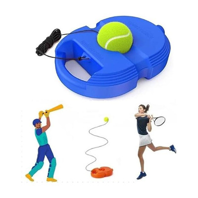 SHIVAM HUB Rebound Tennis Trainer Ball Set – Solo Practice Sports Training Kit Cricket Tennis Ball(Standard, Pack of 1)