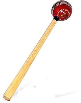 shree ji sports Sports New Leather Ball Cricket Bat Wooden Mallet Hammer Cricket Leather Ball(Standard, Pack of 1)