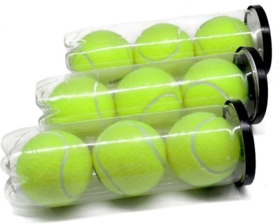 Owlix Cricket Tennis Ball Neon Cricket Tennis Ball(Pack of 9)