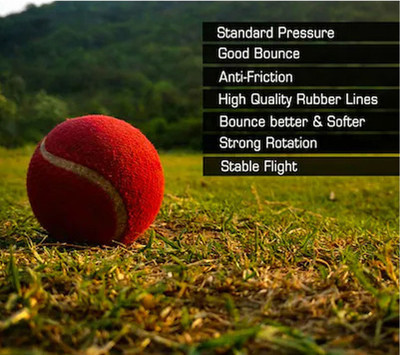 shourya trader 011 red ball Cricket Leather Ball(Standard, Pack of 1, Red)