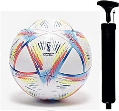 AAK World Cup football with pump Football - Size: 5(Standard, Pack of 2, Multicolor)