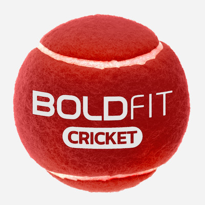 BOLDFIT Box Pack Green High Bounce Light Weight Soft Set Combo Cricket Tennis Ball(Pack of 1, Red)