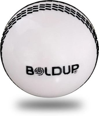 BOLDUP Synthetic Rubber Ball Practice Cricket Ball/Wind Balls Cricket Rubber Ball(Standard, Pack of 1, White)