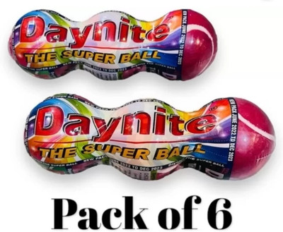 zsp DAYNITE THE SUPER BALL Cricket Tennis Ball(Standard, Pack of 6)
