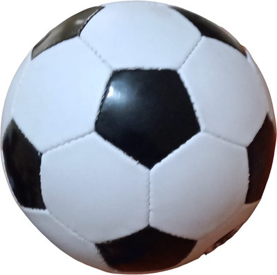 Prathnna solid synthetic Football Football - Size: 3(Pack of 1) Football - Size: 3(Kids, Pack of 1, White, Black)