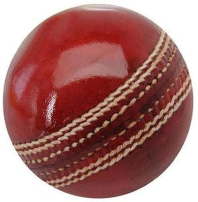 RMAINI SPORTS RED_CRICKET_LEATHER_BALL_PACK _OF_1 Cricket Leather Ball(Standard, Pack of 1, Red)