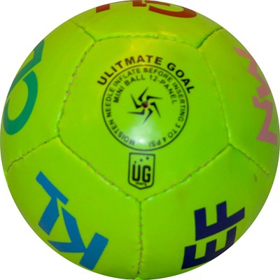 ULTIMATE GOAL Sports Kids Home Play Green Alphabet Football - Size: 1(Pack of 1, Green)