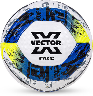VECTOR X Hyper NX PU Thermo Bonded Soccer Ball+Needle training & match professional Football - Size: 5(Standard, Pack of 1)