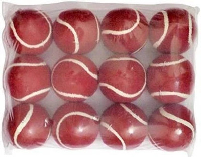 gamers hub Premium quality red tennis ball pack of 12 Cricket Tennis Ball(Standard, Pack of 12)