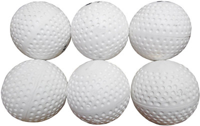 gamers hub White Field Hockey Ball Pack Of 6_ Hockey Ball(Standard, Pack of 6, White)