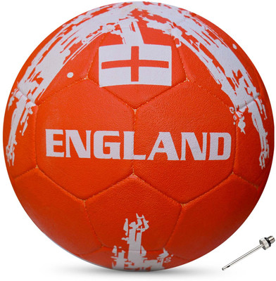 SYNCO Flag England Rubber Molded Football - Size: 5(Standard, Pack of 1, Red)