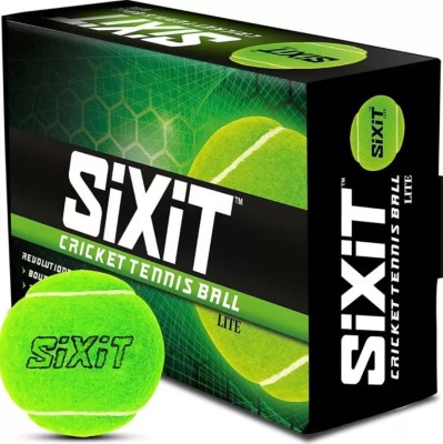 sixit tennis ball Cricket Tennis Ball(Pack of 6, Green)