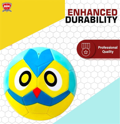 BSM KICKARO Football - Size: 3(Kids, Pack of 1, Yellow, Blue)