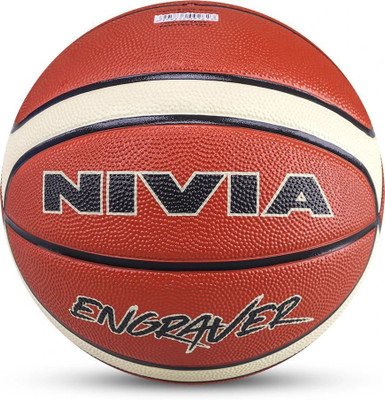 NIVIA Engraver Basketball - Size: 7(Standard, Pack of 1, Brown)