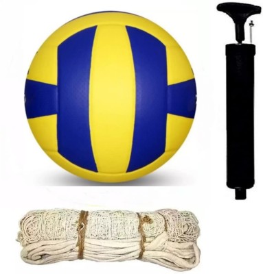 clark classic YB volleyball with cotten net and air pump OP3 Volleyball - Size: 4(Pack of 1)