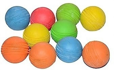 Owlix Jumper Rubber Light Weight Ball Cricket Tennis Ball(Standard, Pack of 10, Multicolor)