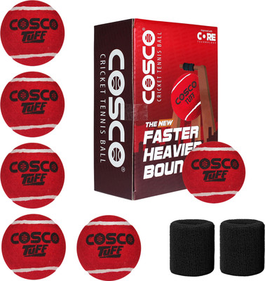 COSCO Tennis Cricket Ball, Heavy Weight Ball For Men & Women Cricket Tennis Ball(Standard, Pack of 6)