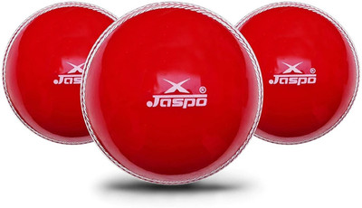 Jaspo T-20 Cricket Ball Soft Cricket Training Ball(Standard, Pack of 3, Red)