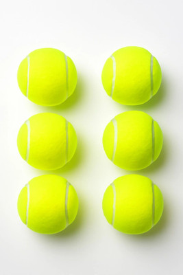 Quick p QUICK PICK Heavy Duty Light Green Tennis Ball Cricket Tennis Ball(Standard, Pack of 6, Green)