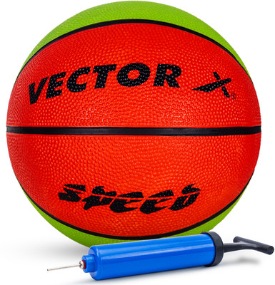 VECTOR X Speed Baksetball With Pump Basketball - Size: 7(Standard, Pack of 1)