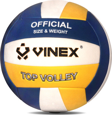 VINEX Volleyball - Top Volley | Official Size & Weight | Premium Japanese PU Volleyball - Size: 5(Standard, Pack of 1)
