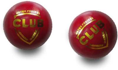 MD Enterprises Hand Stiched Two Piece Cricket Leather Ball Combo Cricket Leather Ball(Standard, Pack of 1, Red, Red)