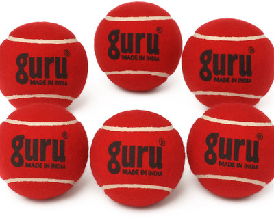 Guru Cricket Tennis ball (Heavy) Cricket Tennis Ball(Standard, Pack of 6)