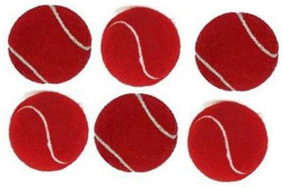 RSW cricket tennis ball - ( pack of 6 ) Cricket Tennis Ball(Standard, Pack of 6, Red)