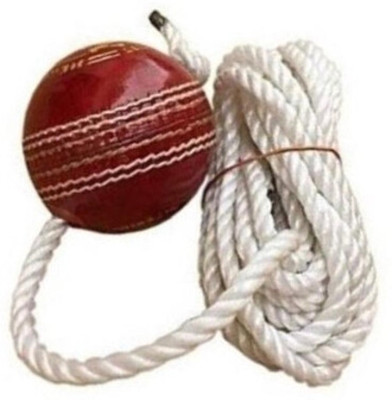 IKLONE NXC- Red Leather Cricket Hanging Ball For Knock Practice ,m64 Cricket Training Ball(Pack of 1)