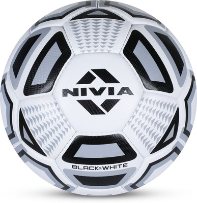 NIVIA Black & White Football - Size: 4(Kids, Pack of 1, White, Black)
