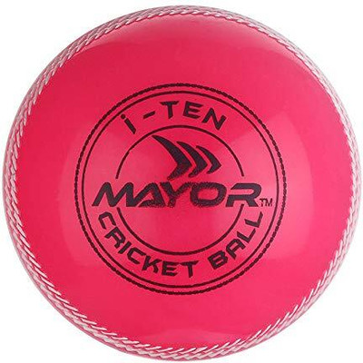 MAYOR I-10 Cricket Ball For Indoor/Outdoor and Street Cricket Rubber Ball(Standard, Pack of 1, Pink)