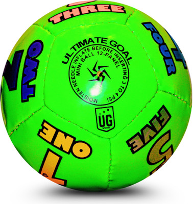 UG SPORTS Kids Home Play Green Number & Alphabet Print Football - Size: 1(Kids, Pack of 1, Green)