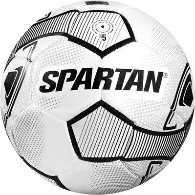 Spartan Black & white Football - Size: 5(Standard, Pack of 1)