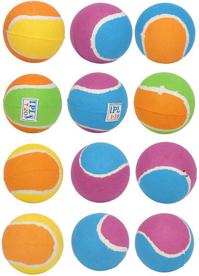 Quick Pick India Multicolor Tennis Ball – Pack of 12 Cricket Rubber Ball(Standard, Pack of 12, Multicolor)