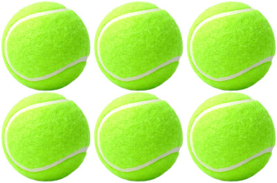 VS Sports VS Tennis Ball Rylan Cricket Tennis Ball(Standard, Pack of 6, Yellow, Green, Multicolor)