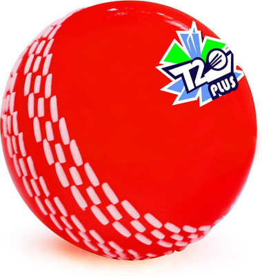Jaspo T-20 Plus Practice Cricket/Wind Ball for Indoor & Outdoor Street Cricket Synthetic Ball(Standard, Pack of 1, Red)